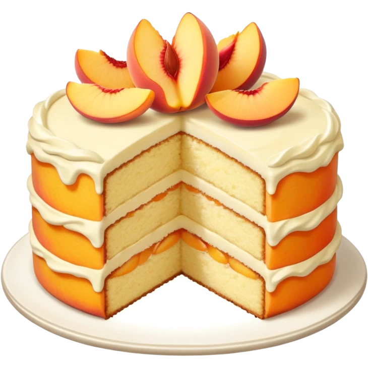 peach cake emoji