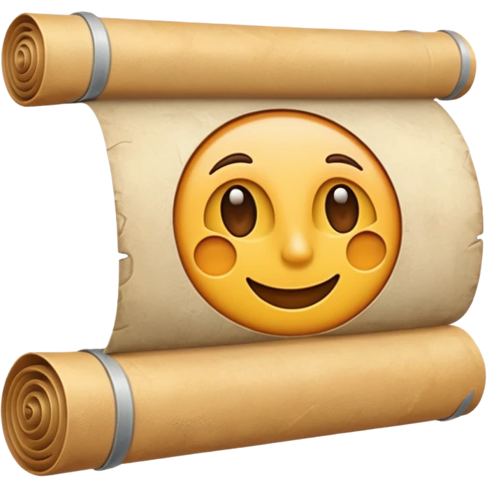 a poster, rolled up, like a old map emoji