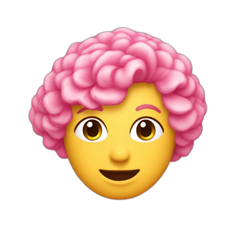 Crotte de couleur rose emoji