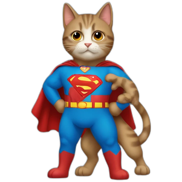 gato y superman emoji