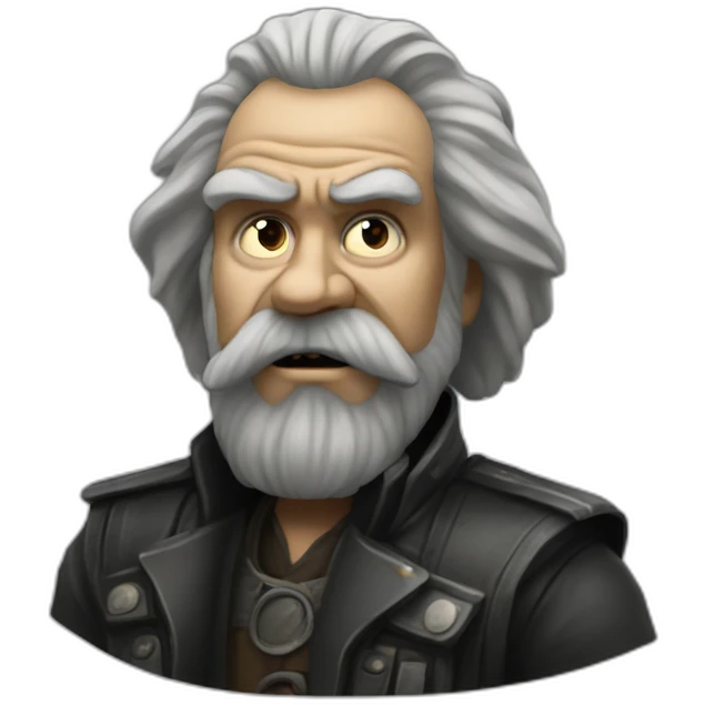 karl marx as mad max emoji