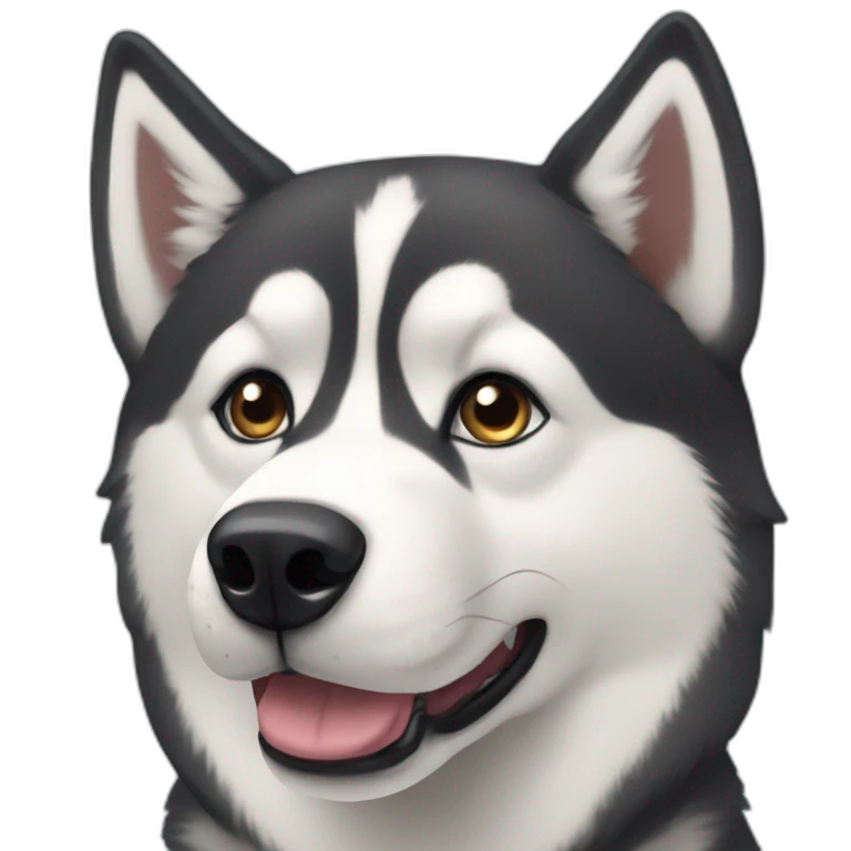Siberian husky emoji