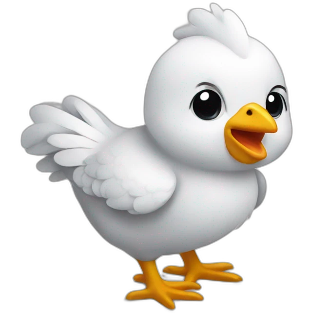 Little chicken-laghing emoji
