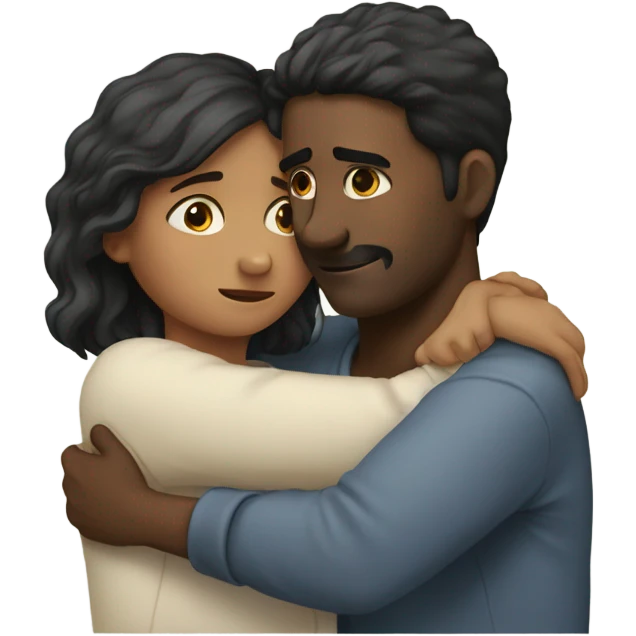 Sad hug emoji