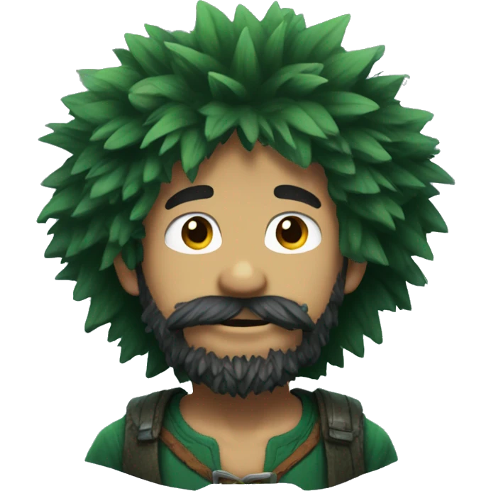 Deku with beard emoji