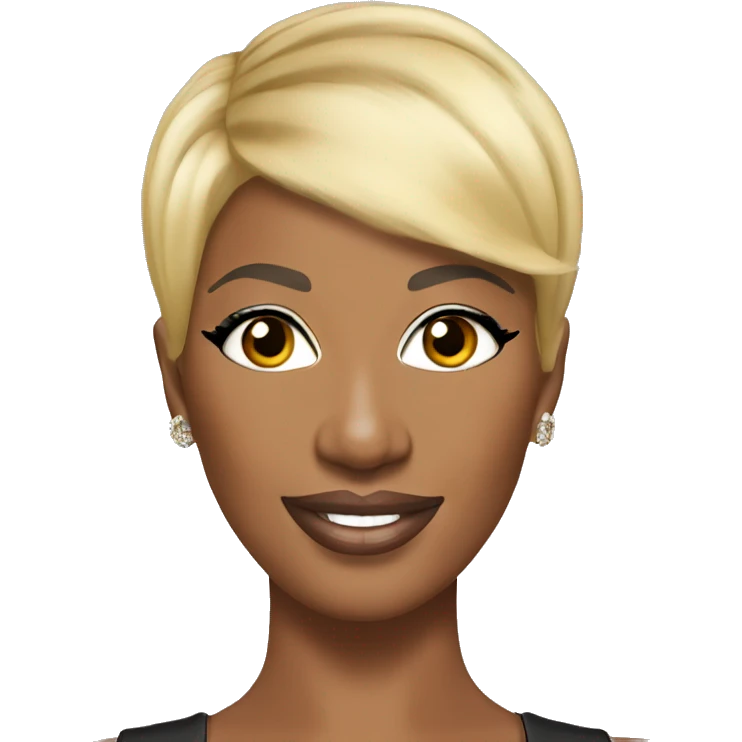 nene leakes with blonde pixie haircut emoji