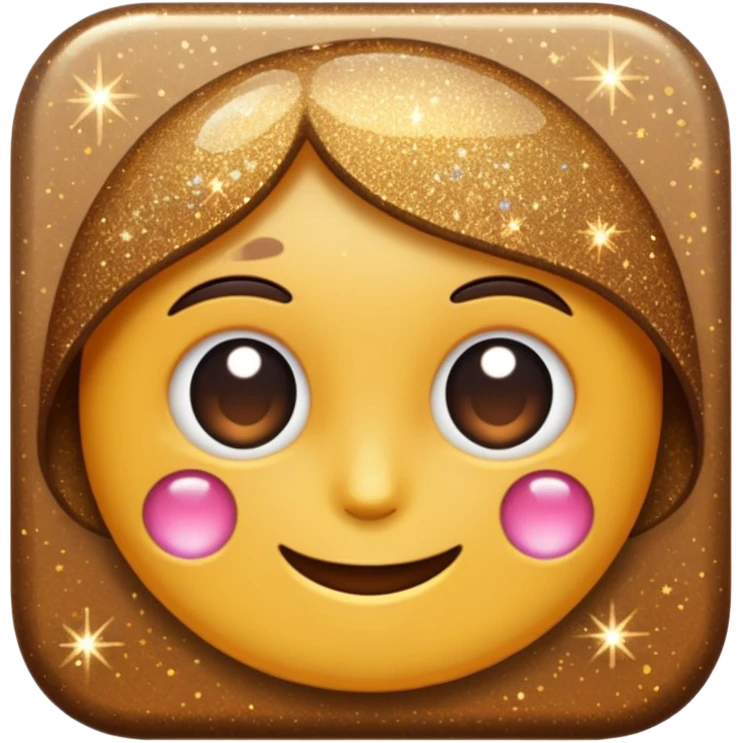 glitter cheap brown emoji