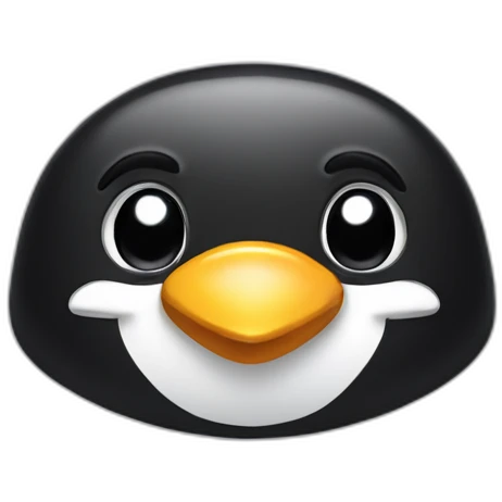 pingouin head smiling emoji