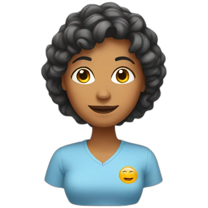 Un femme sur un home emoji