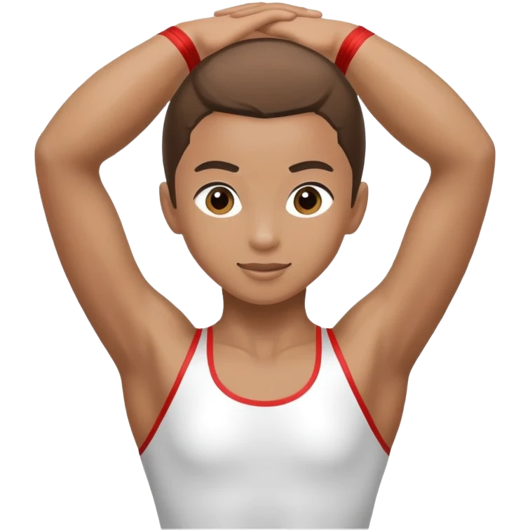 A gymnast winning a competition emoji