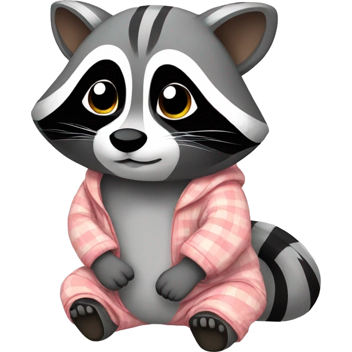raccoon in pajamas emoji