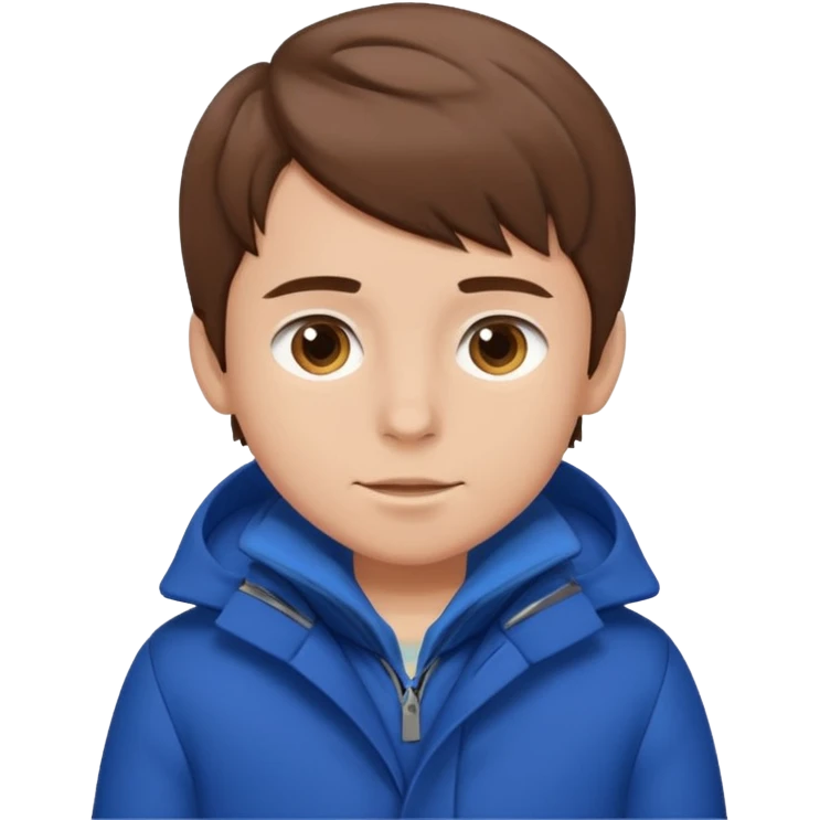 emoji- of a boy putting on his coat emoji