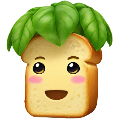 Plant eating bread emoji