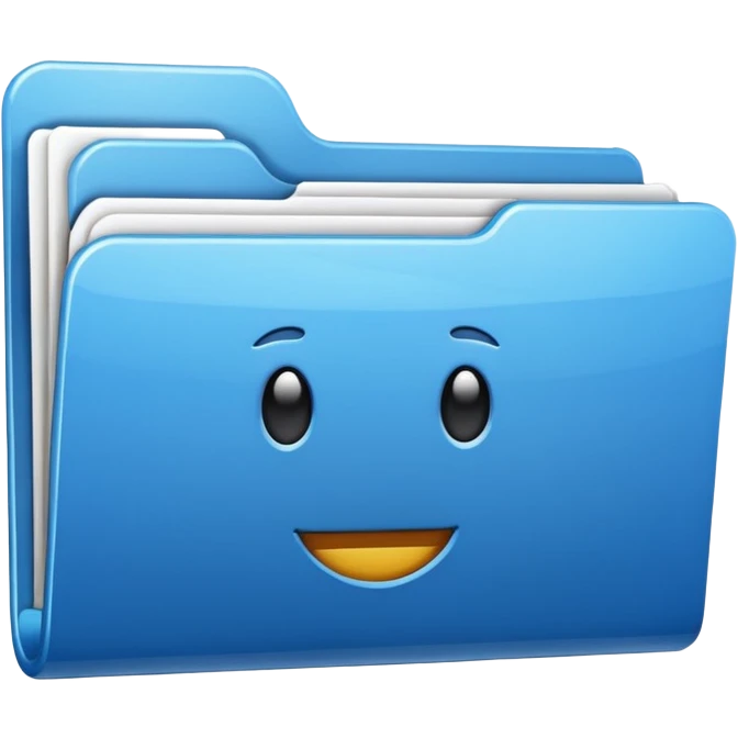 folder icon, simple, clean emoji