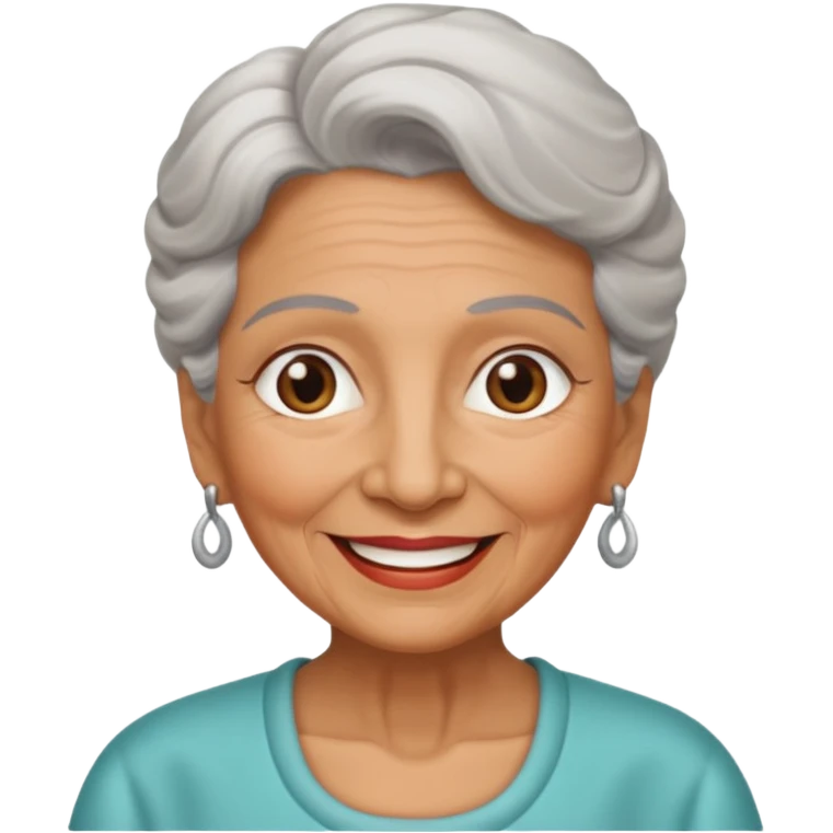 Abuela cara cariñosa emoji