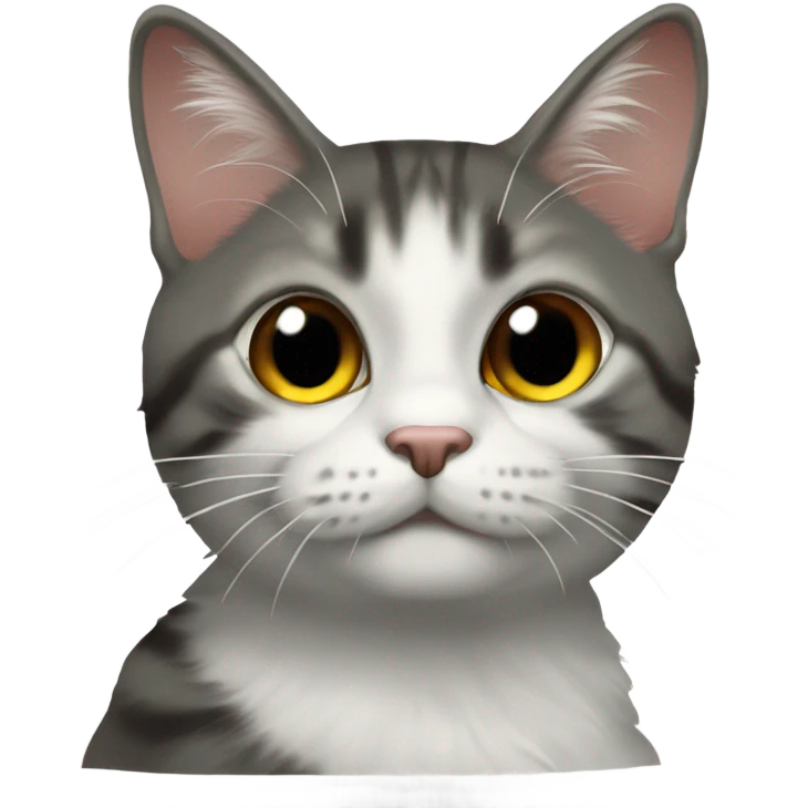 Кошка с огромной головой  emoji