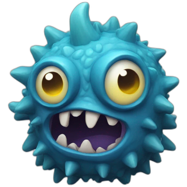3d Monster emoji
