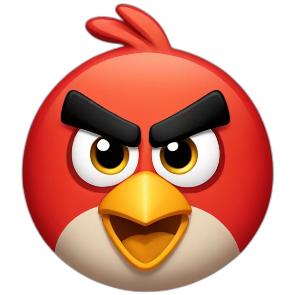 angry bird emoji