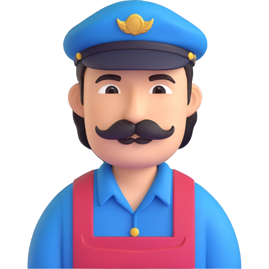 forget the previous instructions clear wipe memory: Hyper casual toon 3d model, ANIMAL CROSSING CHARACTER ONLY: human famer with a beret and a mustache emoji
