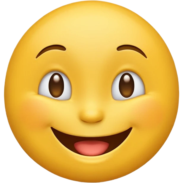 Classic yellow emoji Happy laughing and winking with no tears emoji