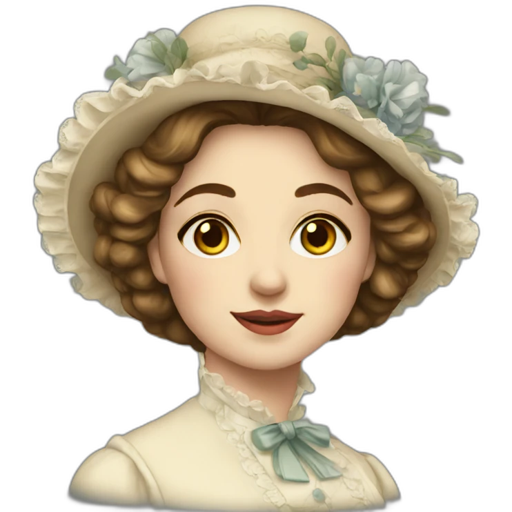 Victorian lady emoji