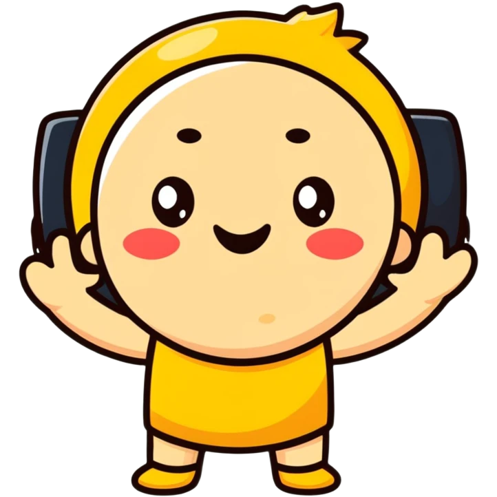 cartoon character with relieved expression after using bathroom emoji