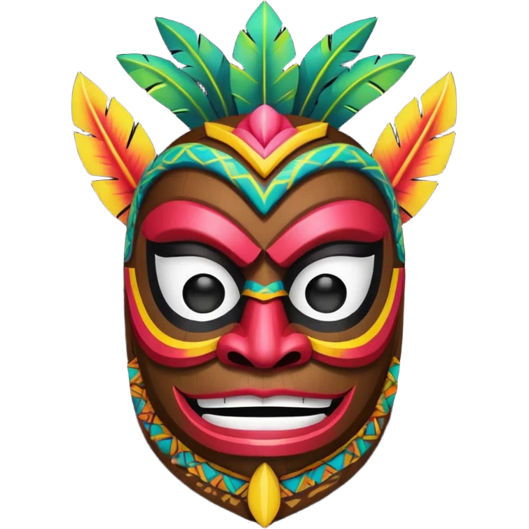 Mavi ünlü tiki emoji
