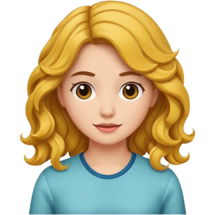 wavy-hair-young-adult-female emoji