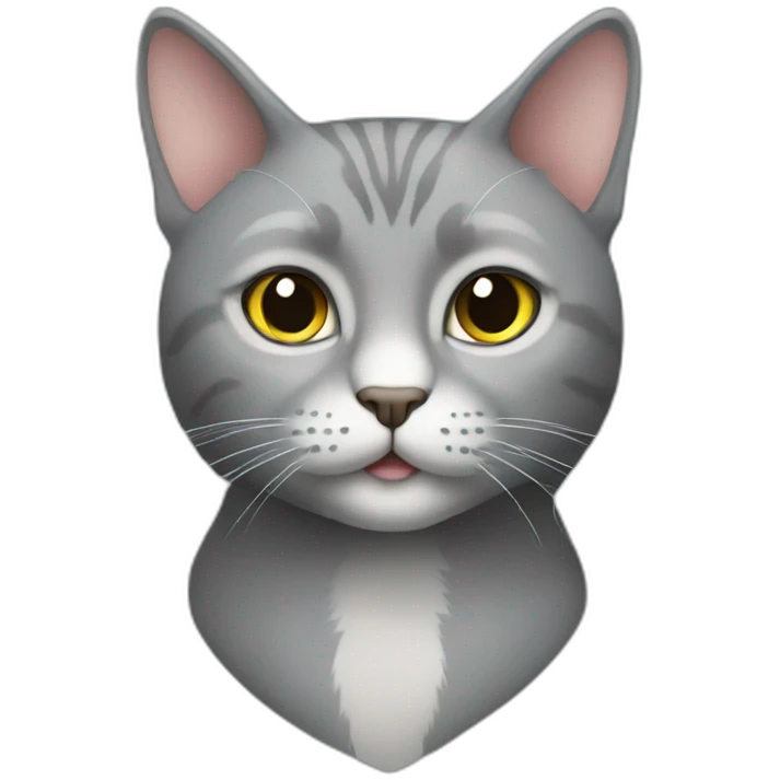 grey cat elegant emoji