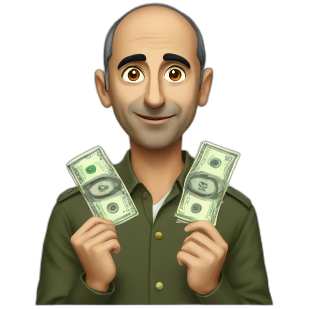 zemmour with money emoji