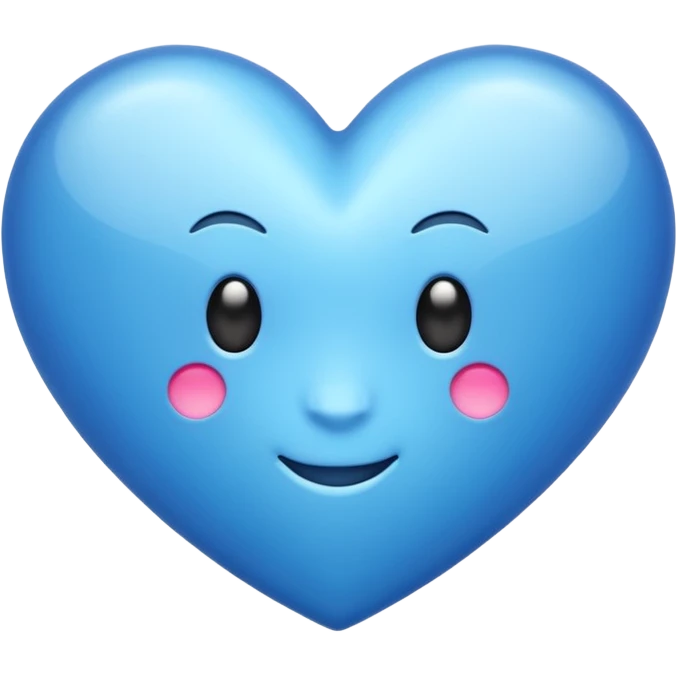 Coeur bleu Normal iPhone emoji
