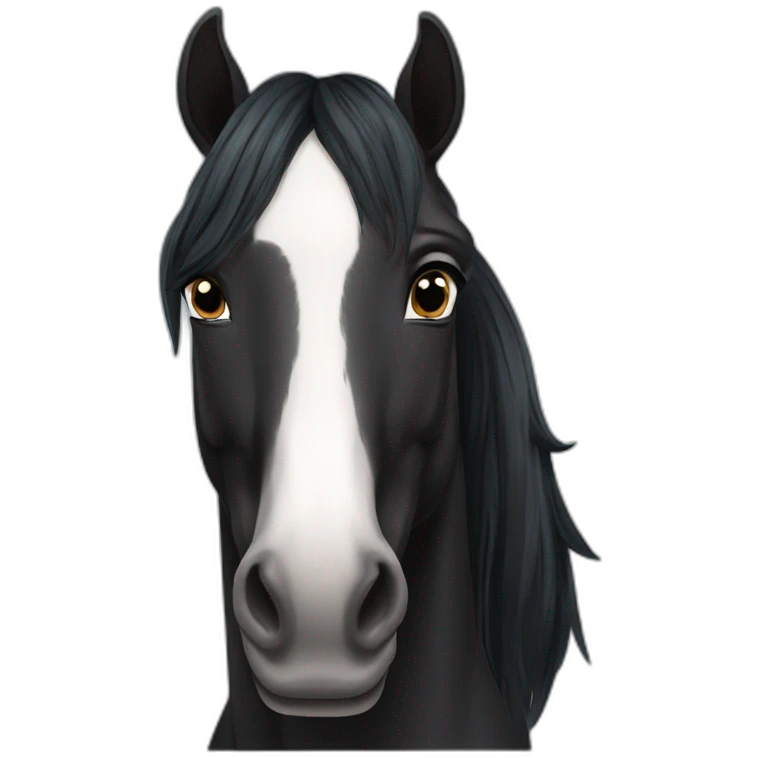 Black horse emoji
