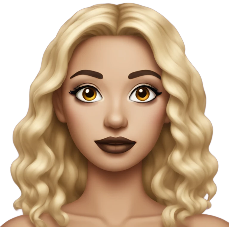 Hyper realistic makeup vanity emoji
