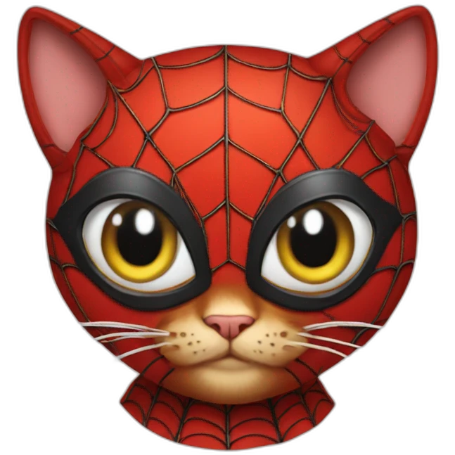 Spider-Man as a cat emoji