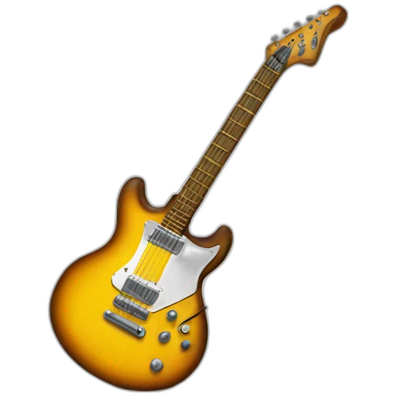 Super electric guitar emoji