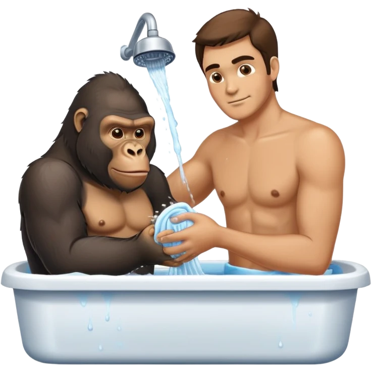 Guy who washin gorillas emoji