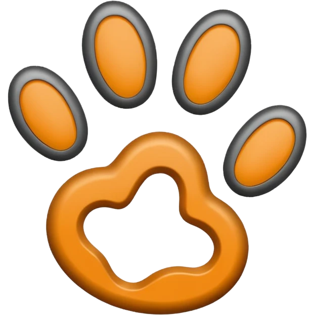 simple Cat footprint emoji