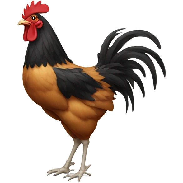 chicken wearing high heels emoji