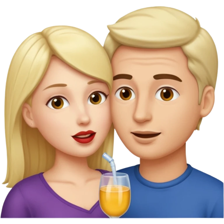 Woman giving male oral sex emoji
