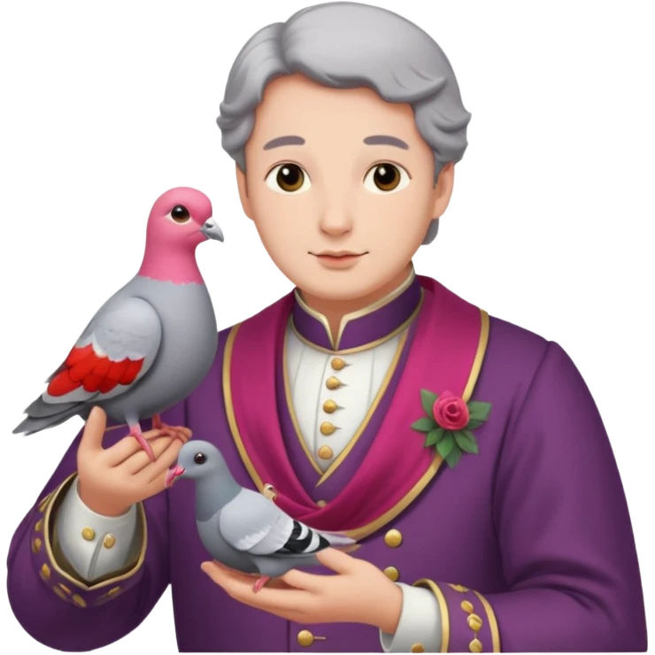 Lord sending another lord a carrier pigeon emoji