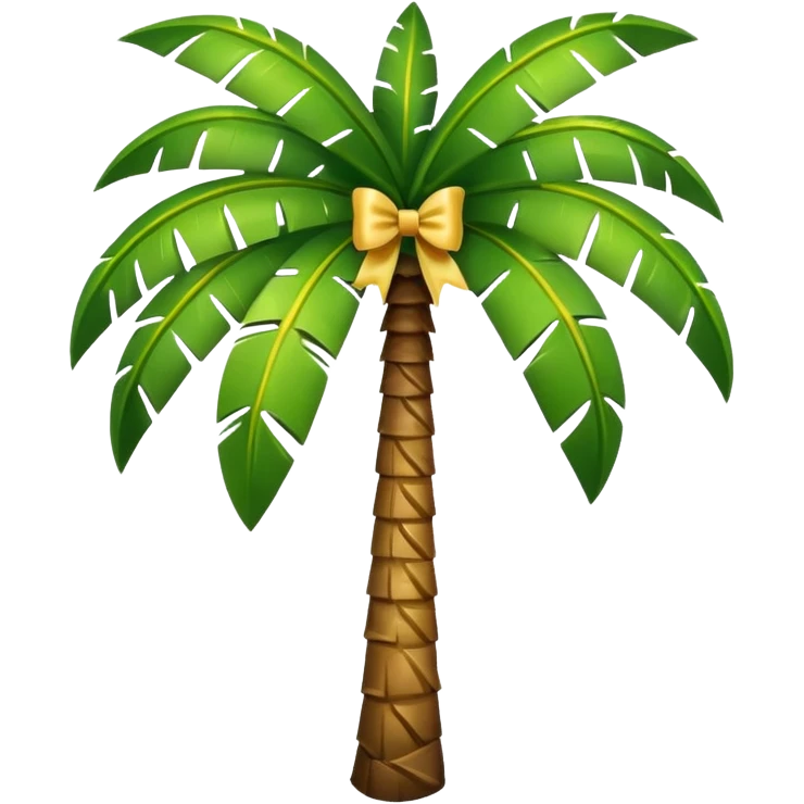 Palm tree with a bow emoji
