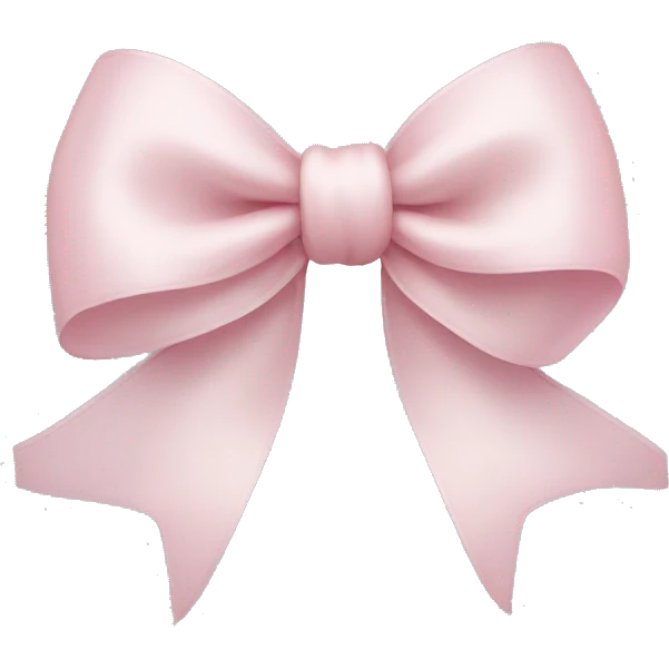 swan light pink bow emoji