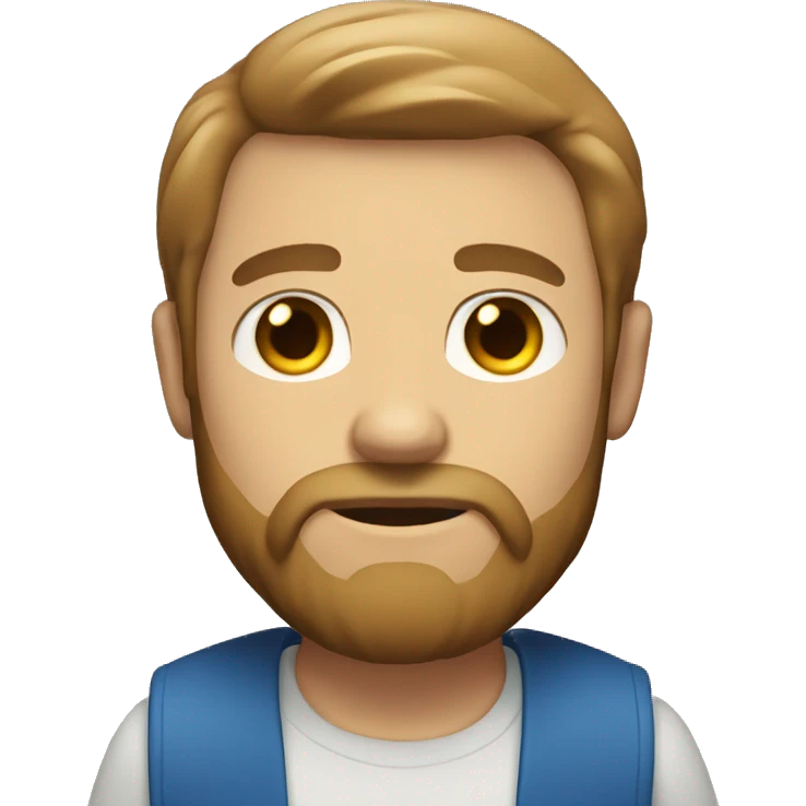Full body men with beard blue eyes and light brown hair emoji