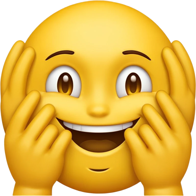 yellow emoji face with devious grin and hands rubbing together mischievously emoji