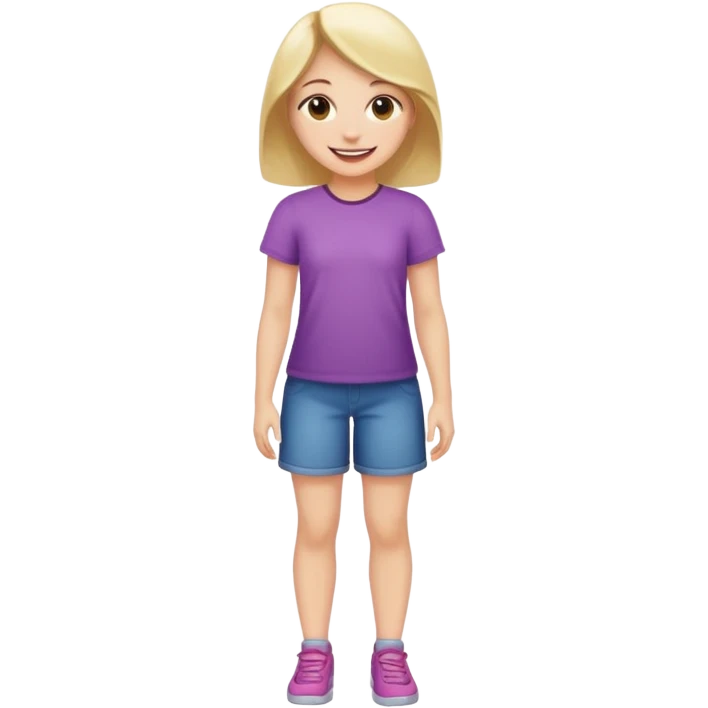 A full-length girl emoji