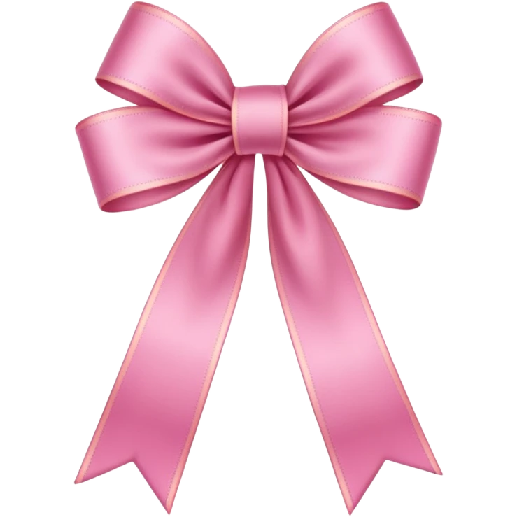 Coquette long thin ribbon emoji