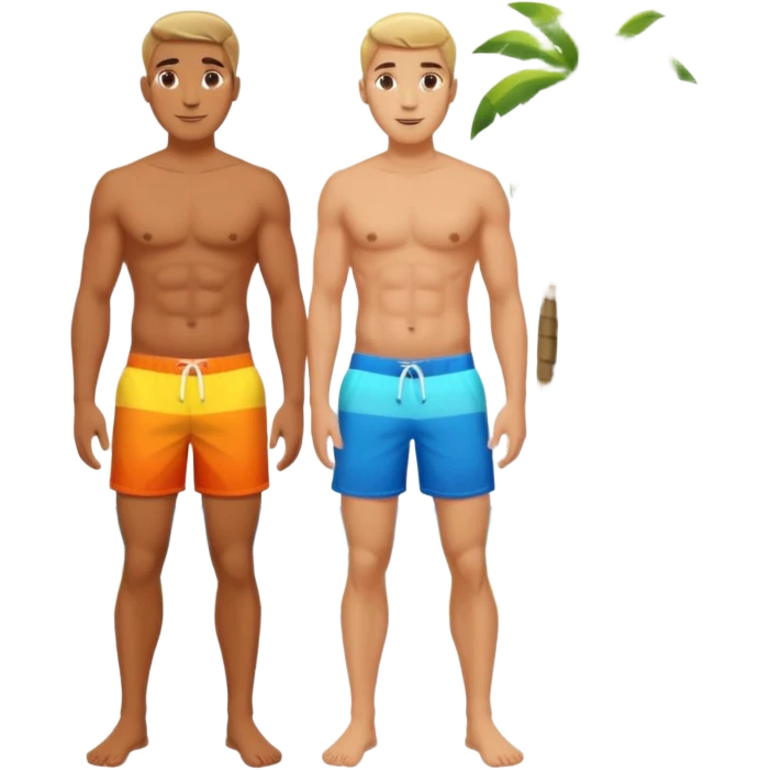 GAY men island  emoji