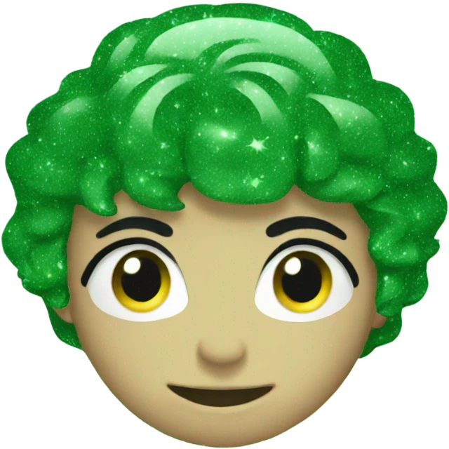 Green sparkle emoji emoji