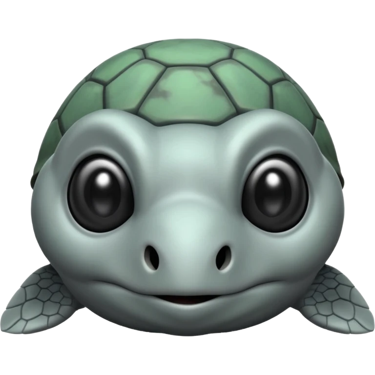 alien turtle but gray emoji