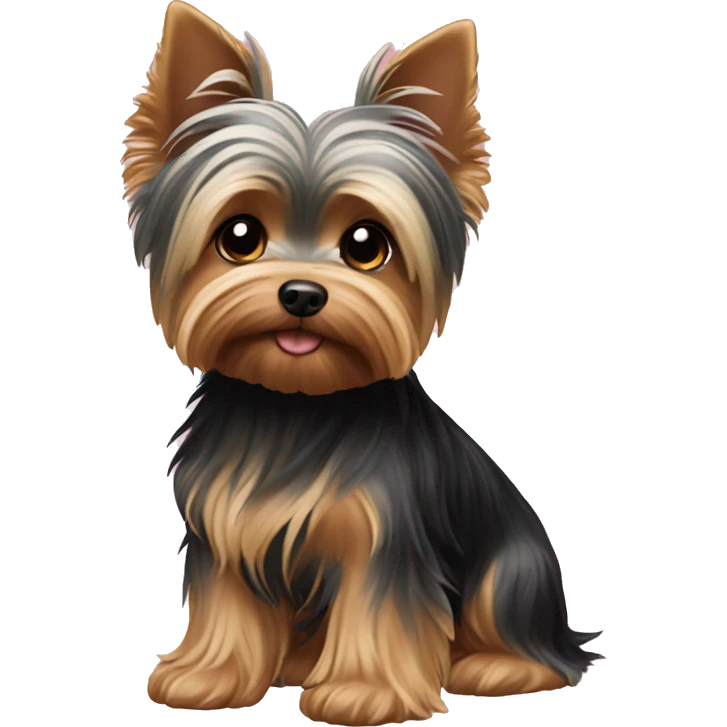 Mini Yorkshire terrier ￼ emoji